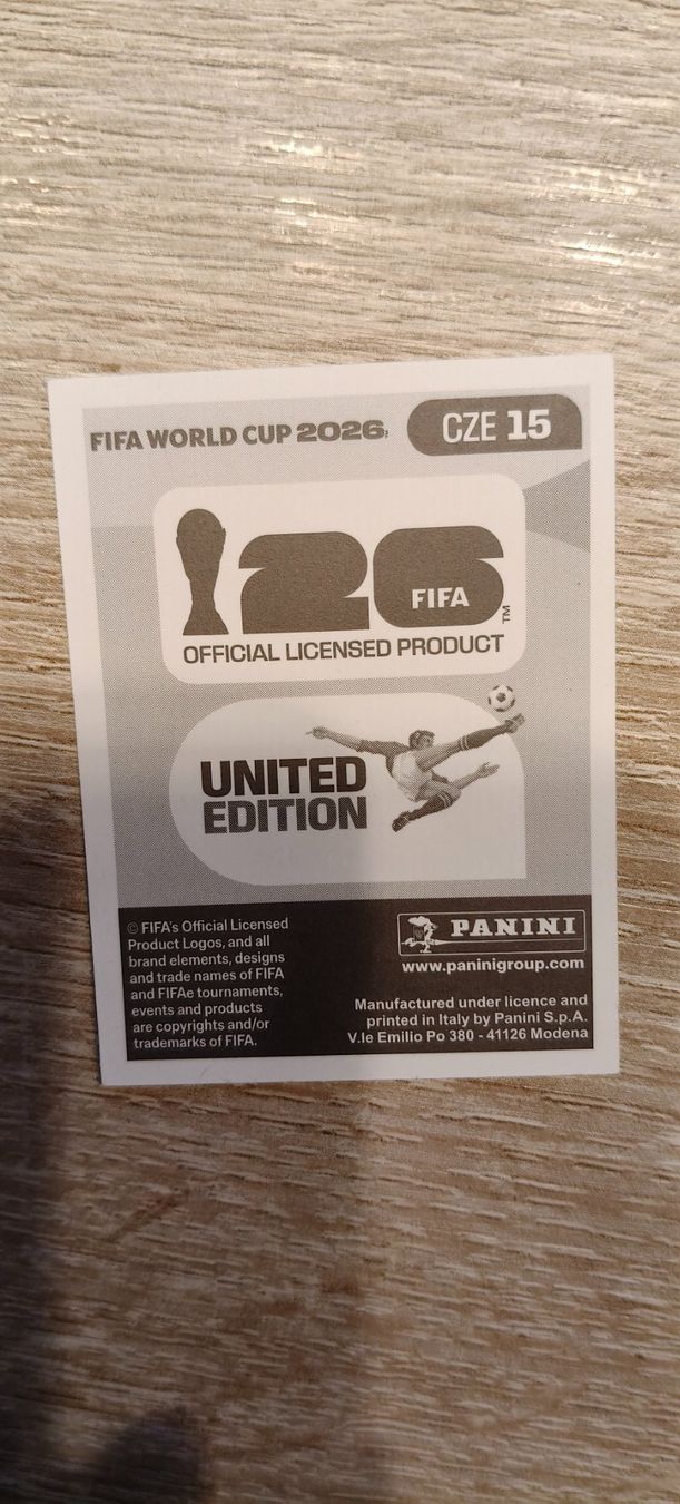 Panini Carte collezionabili: FIFA World Cup 2026 / CZE 15 – Nuovo (secondo la descrizione) da Plan-les-Ouates venduto da col_vq9g 1