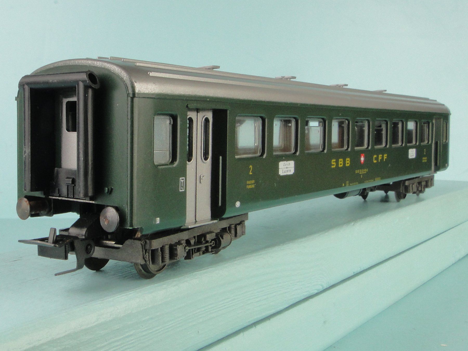 Fleischmann Modellini di ferrovie: Fleischmann 5134 SBB EW II, Märklin Kupplung – Usato da Bülach venduto da cann11 8