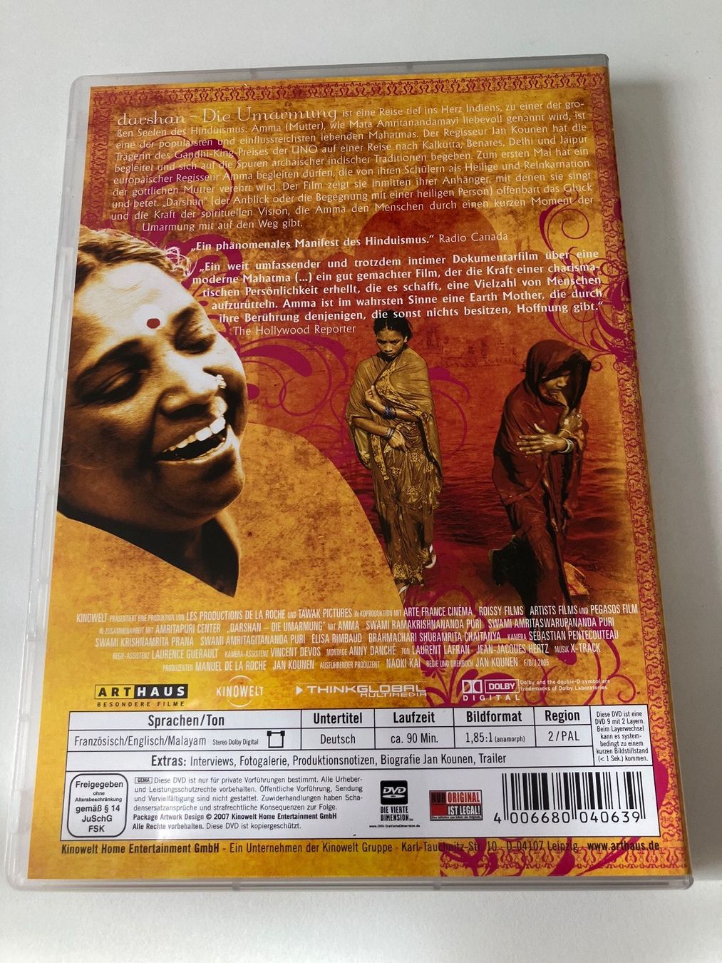 Tutti i DVDs: Darshan - Die Umarmung (DVD)  Amma – Usato da Arbon venduto da JoJoAs 1