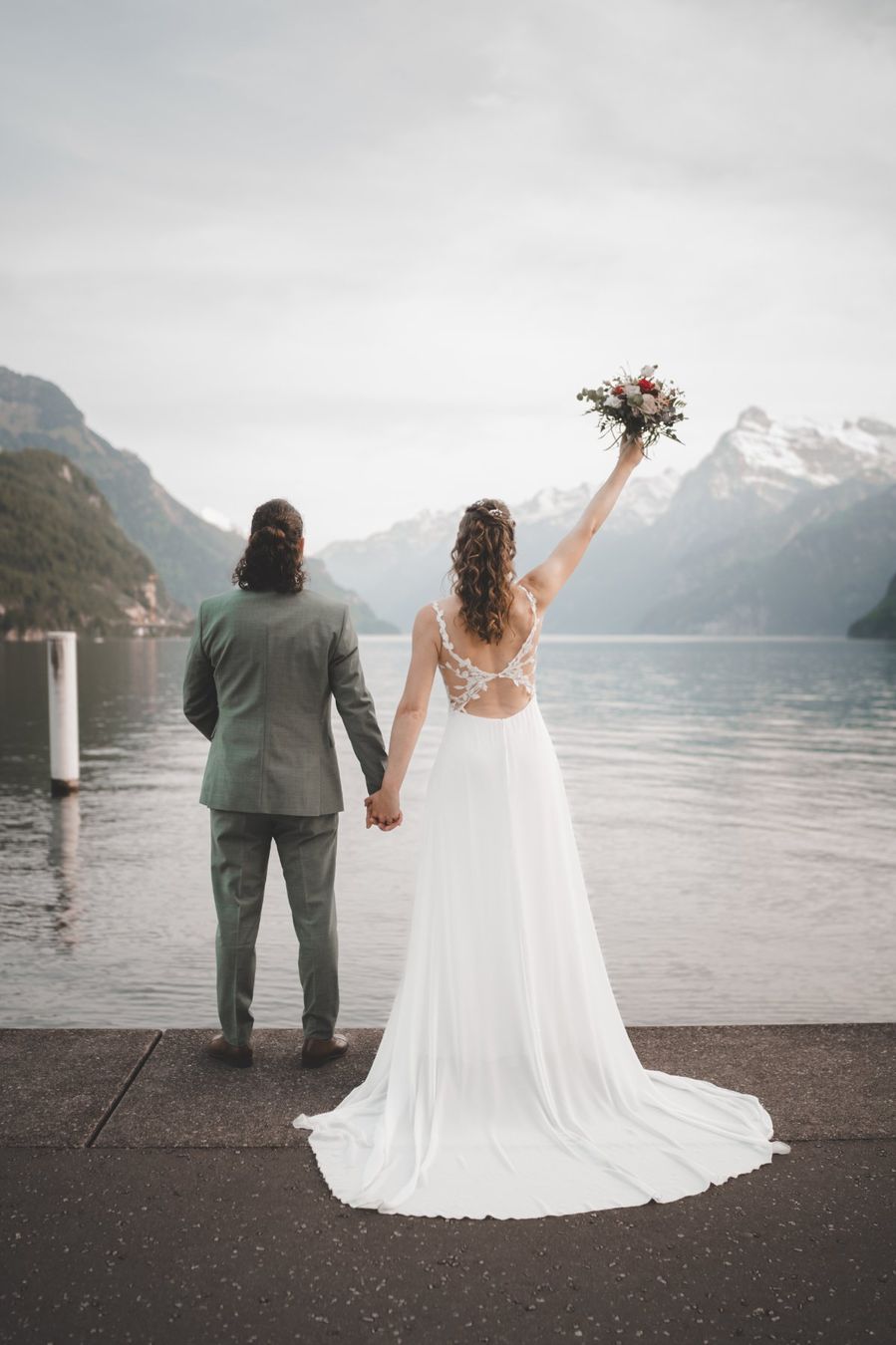 Vestiti: Secondhand Brautkleid Modeca "Raquel", Grösse 36-38 – Usato da Brunnen venduto da Herzig-Brautmode 3