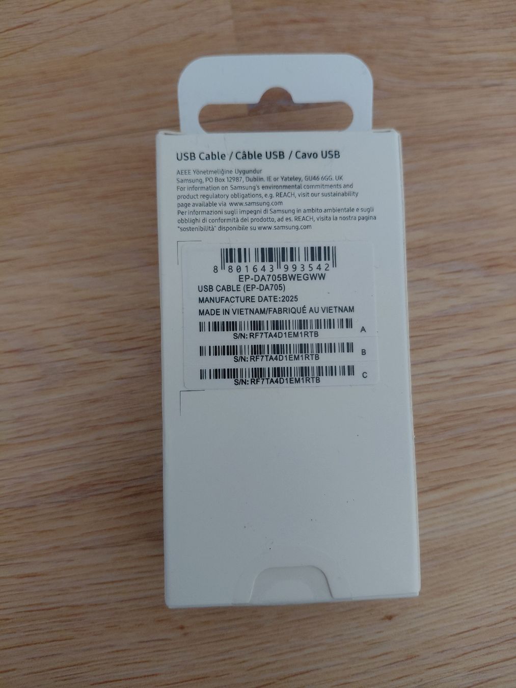 Samsung Cavi: USB Kabel USB-C zu USB-C (1m) – Nuovo e nell'imballaggio originale da Aarau venduto da mra_f9m8 1