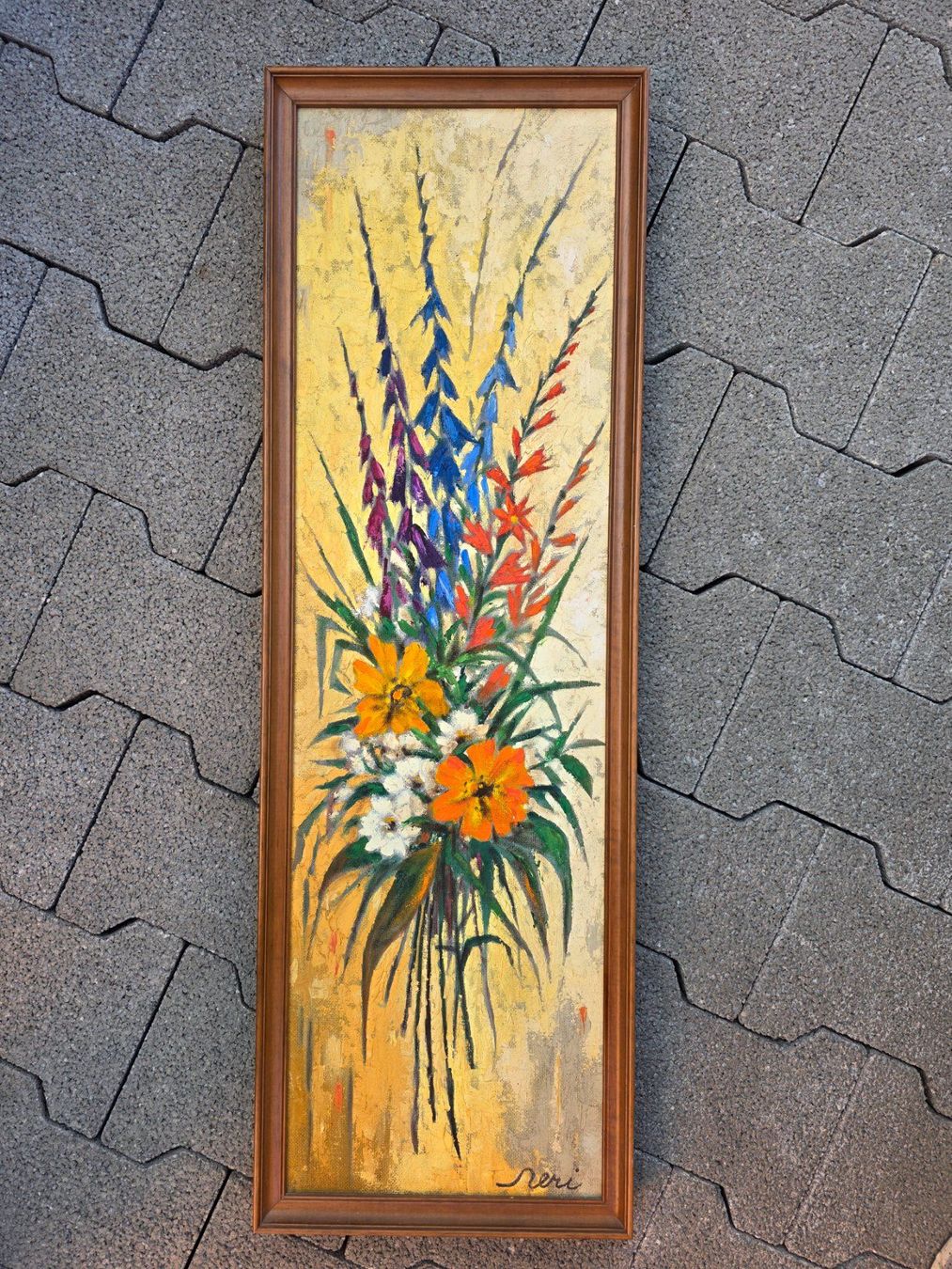 Gemälde: Florales Blumen Gemälde - Neri - Lugano – Gebraucht aus Walterswil BE von Lonitti 1