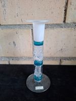 Kerzenhalter Kongsberg Glasblaeseri blau guter Zustand