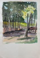 M. Debrunner, 1955 - Aquarell, Landschaft