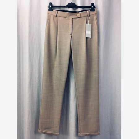 kleinbasel Hose Frances leichte Wollmischung beige Gr 38 neu