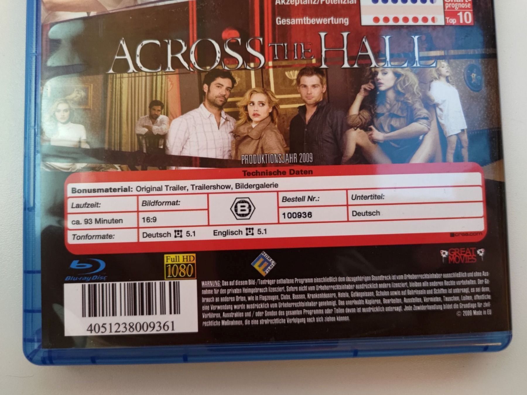 Tutti i DVDs: Across the Hall – Usato da Liestal venduto da Kratzilla 3