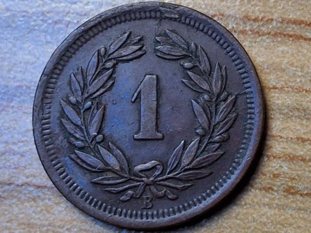 Tutti le monete: 1 Rappen 1904 - SELTEN! – Usato da Münchenstein venduto da purbach1 5