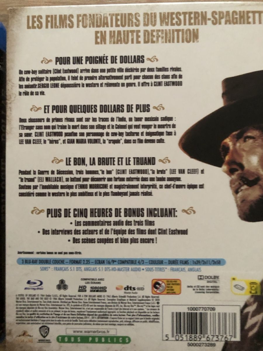 Alle DVDs: La trilogie du dollar 3 blu-ray  – Neu (gemäss Beschreibung) aus Petit Lancy von manho79 1