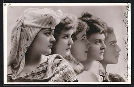 Foto-AK NPG Nr. 385 /8: Profil-Portraits