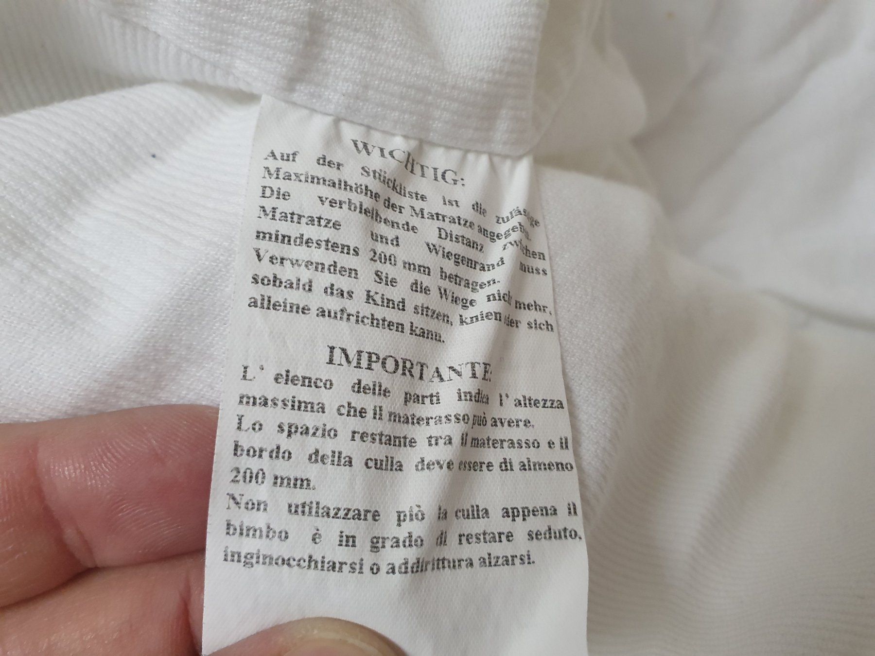 Culle: Cesta in vimini con materasso e corredo neonatale – Usato da Melano venduto da H-Sara 5