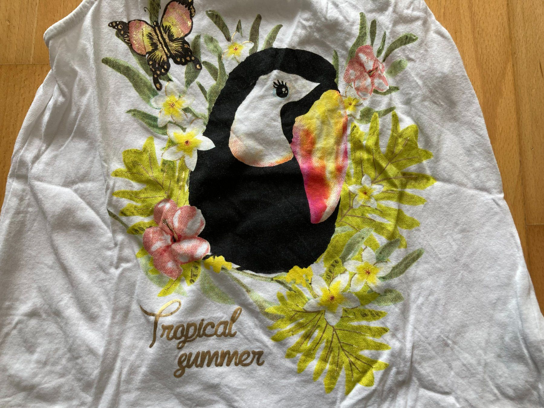 Camicette, T-shirt & Top: Top "tropischer Sommer" mit Tukan – Usato da Muttenz venduto da Juvenile33 2