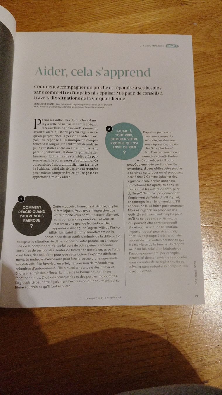 Riviste & Magazine: Magazine Générations "proche aidant" hors série – Nuovo (secondo la descrizione) da Chernex venduto da ced_zt5y 2