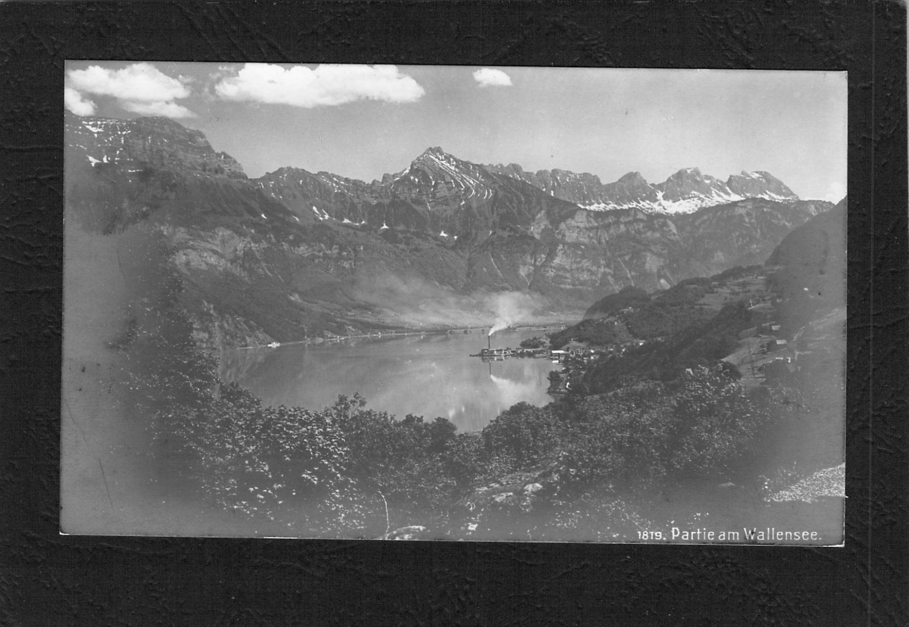 Cartoline postali: Walensee  , Knoblisbühl SG , gel. 1913 – Usato da Reichenburg venduto da Pipo-67