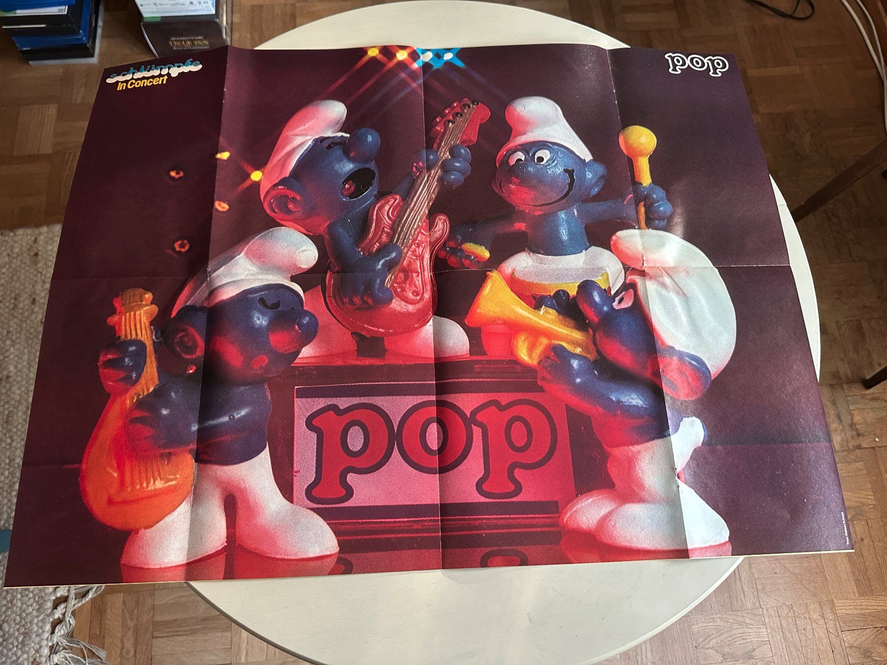 Poster & Bilder: ROLLING STONES MICK JAGGER original Poster POP SCHLÜMPFE – Gebraucht aus Basel von Partridge 1