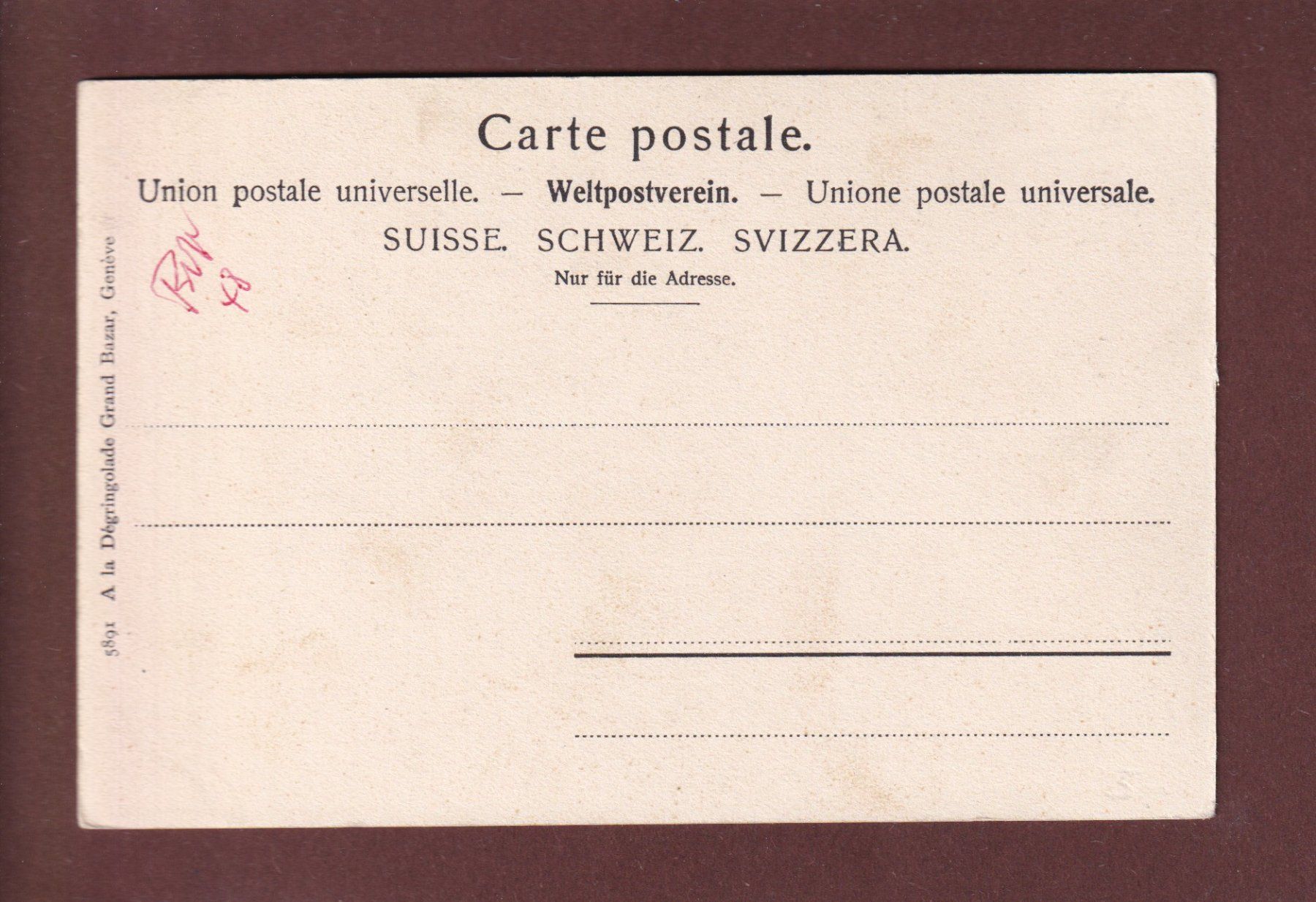Cartoline postali: GENEVE - Jardin anglais – Usato da Pully venduto da nicecards 1