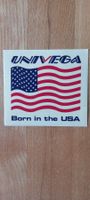 Vintage Aufkleber "UNIVEGA Born in the USA"