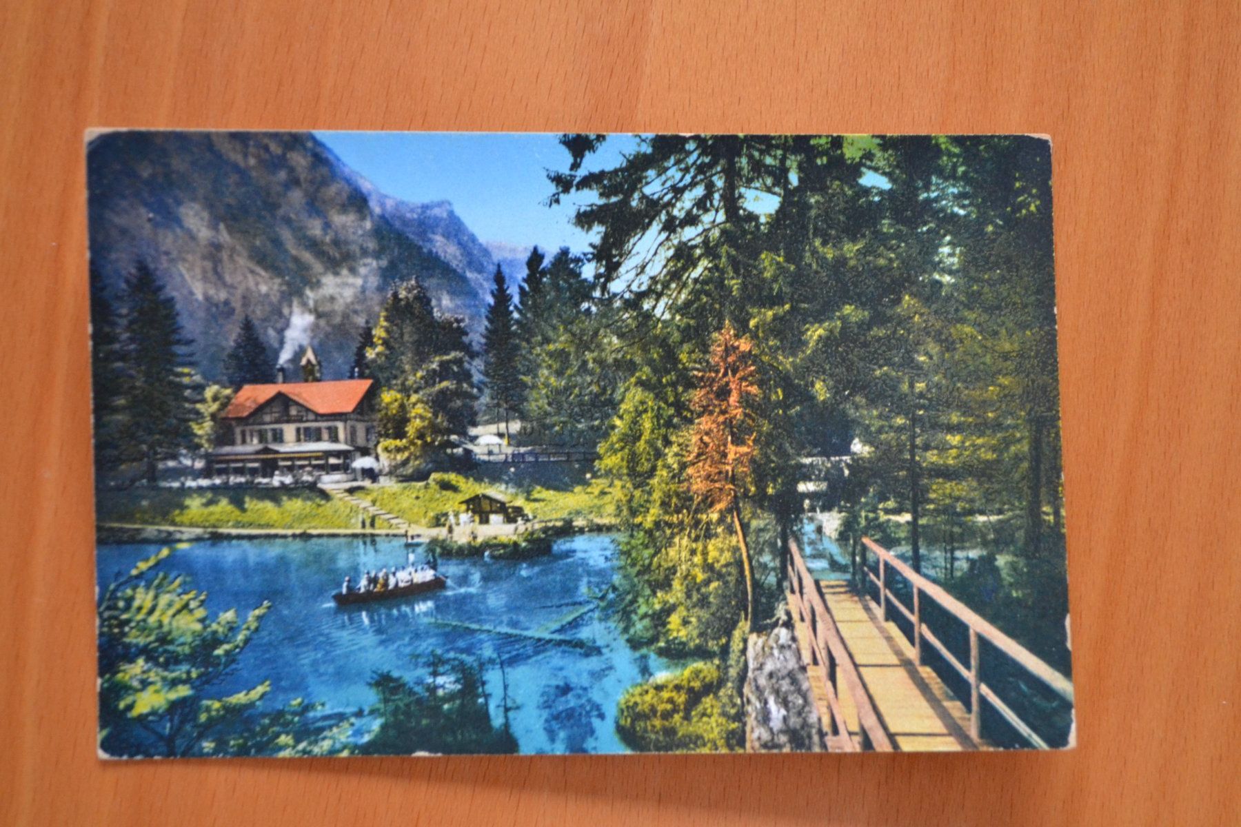 Cartoline postali: AK Blausee Kandersteg BE – Usato da Beinwil am See venduto da kajak55