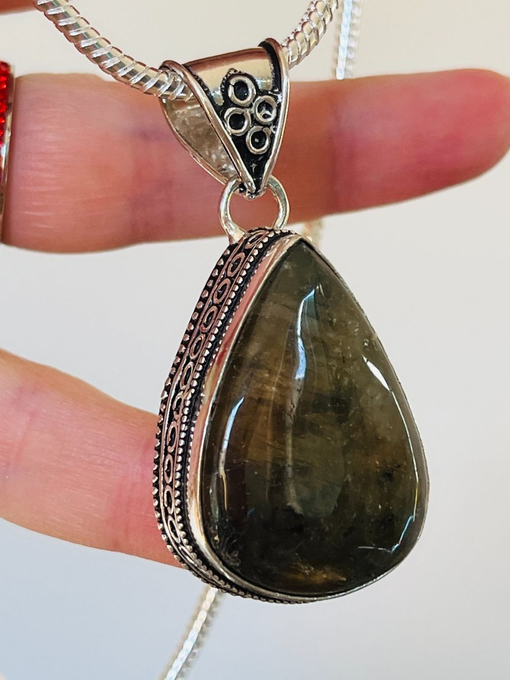 Ketten: Labradorite Gemstone HandmadeJewelry – Neu und originalverpackt aus Genève von AGBERG 3