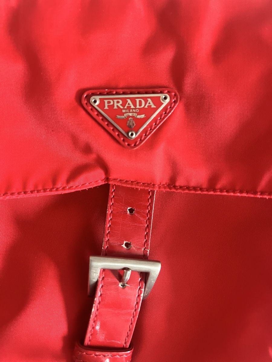 Prada Borse da donna: Red PRADA tessuto messenger bag (Original) – Usato da Niederlenz venduto da luxe_1968 3