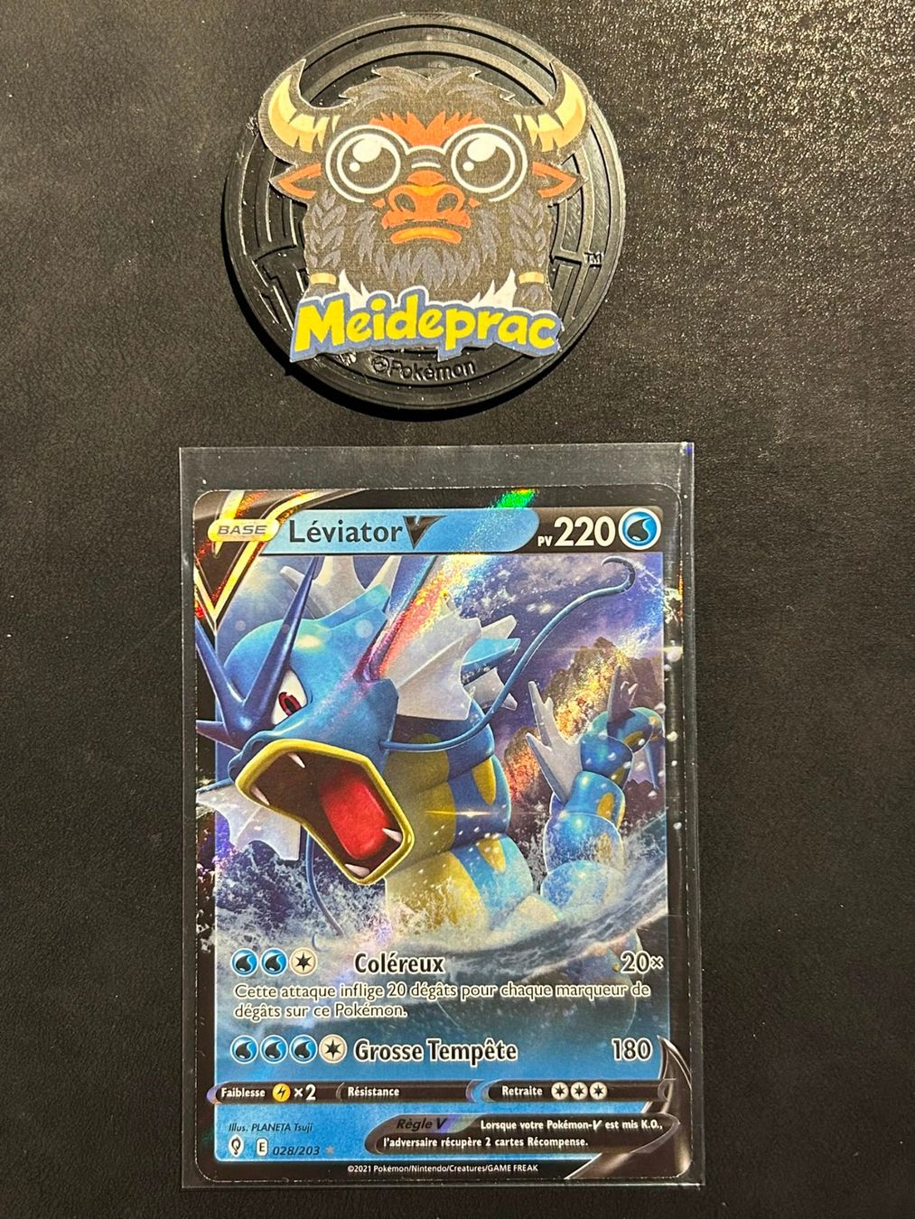 Pokémon Sammelbilder & Trading cards: Léviator V Évolution Céleste (EVS028) FR NM – Neu (gemäss Beschreibung) aus Vevey von Meideprac