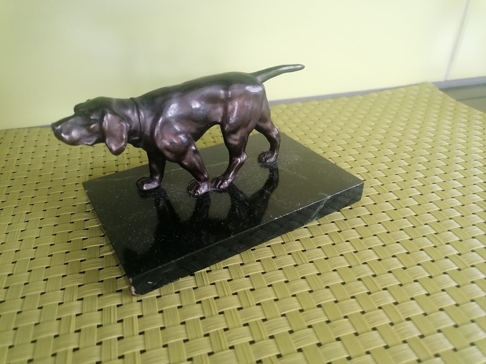 Sculture & Statue: Skulptur Metall  Bronce Legierung Jagdhund. – Usato da Biberist venduto da troedlerheinz 1