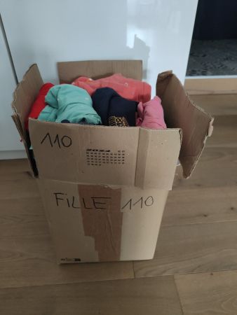 Vêtements fille taille 110 lot mélangé occasion