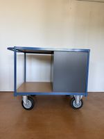 Montagewagen Etienne Eumacop blau grau 6 Schubladen
