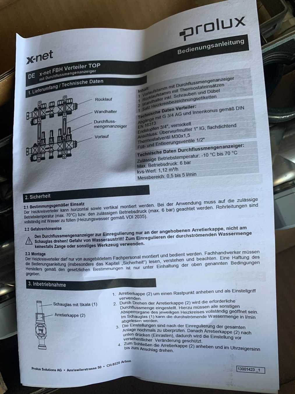 Altro in Utensili da giardino: 12 er Xnet FBH Verteiler, neu & originalverpackt – Nuovo e nell'imballaggio originale da Arbon venduto da Saemis 3