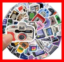 Retro Geräte Game Boy Polaroid C64 Nokia 50 tlg Stickerset