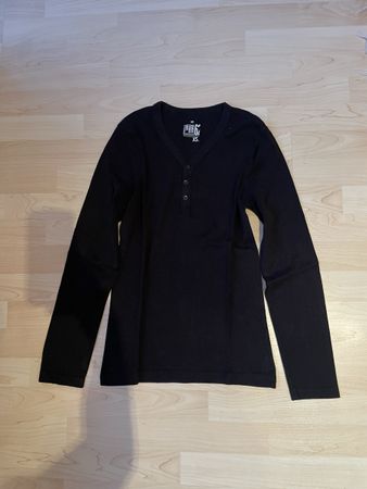 WE Fashion Shirt Langarm, Schwarz, Grösse XS