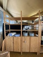 2× IKEA IVAR Regalsystem Kiefer  mit Schränken und Tablaren