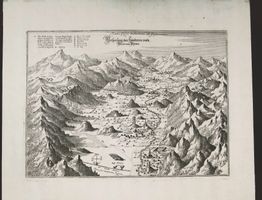 Rhein Domleschg Kupferstich von Merian