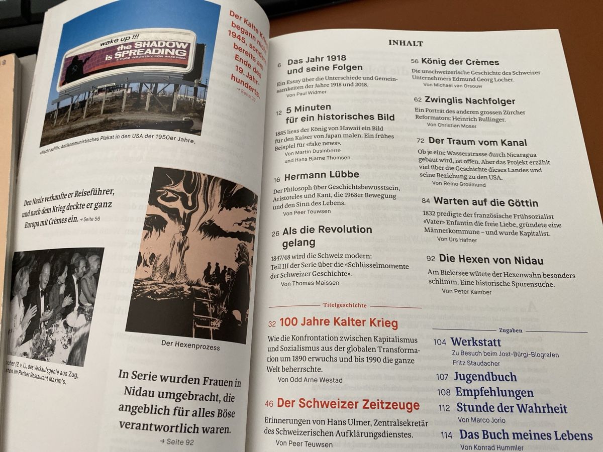 Riviste & Magazine: NZZ Geschichte 11/2018: Kampf der Systeme, Top Zustand – Usato da Erlinsbach SO venduto da Silverstorm 1