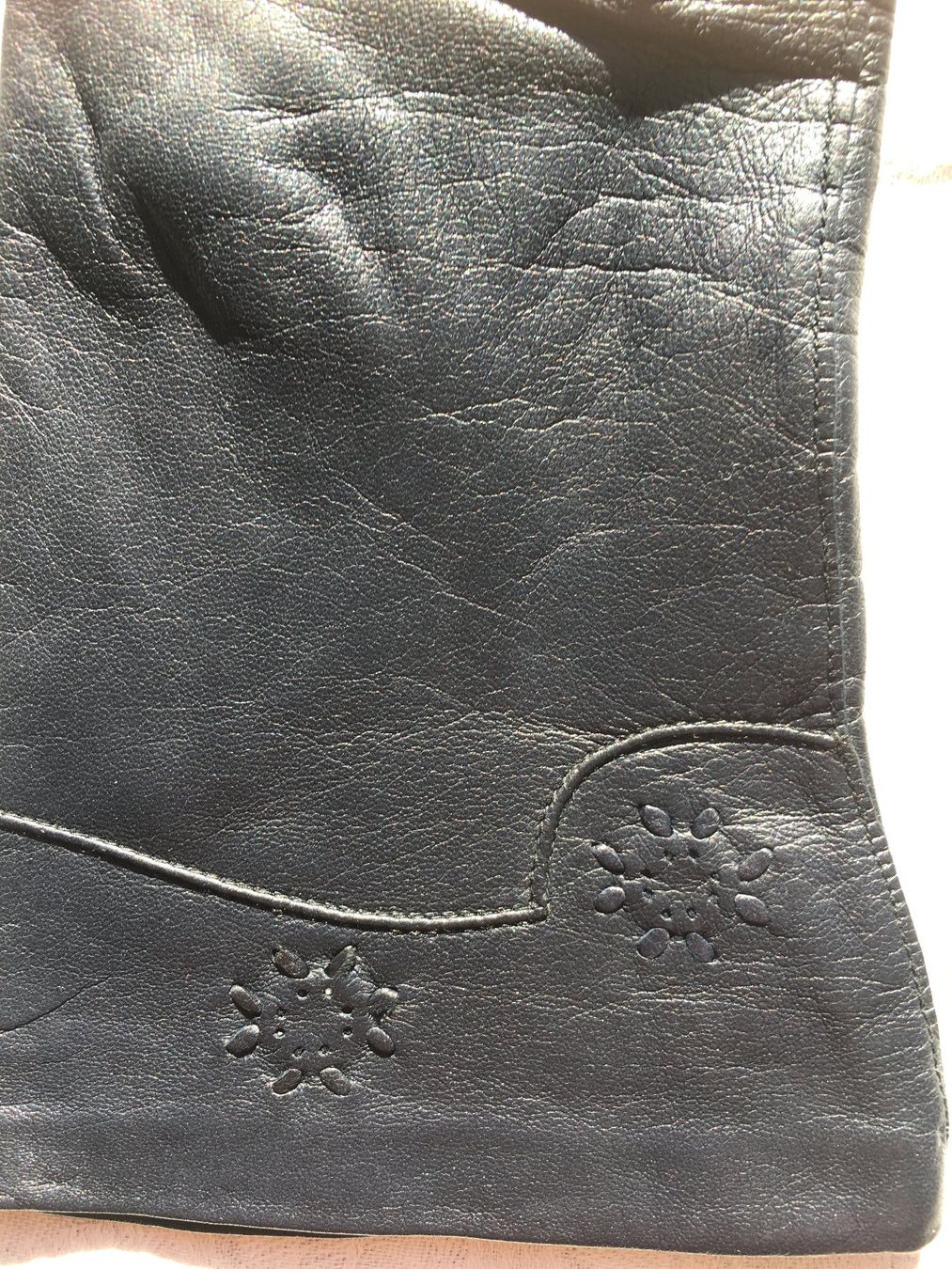 Guanti & manicotti: Damen Lederhandschuh dunkelblau – Usato da Bern venduto da aiz_2xxb 1