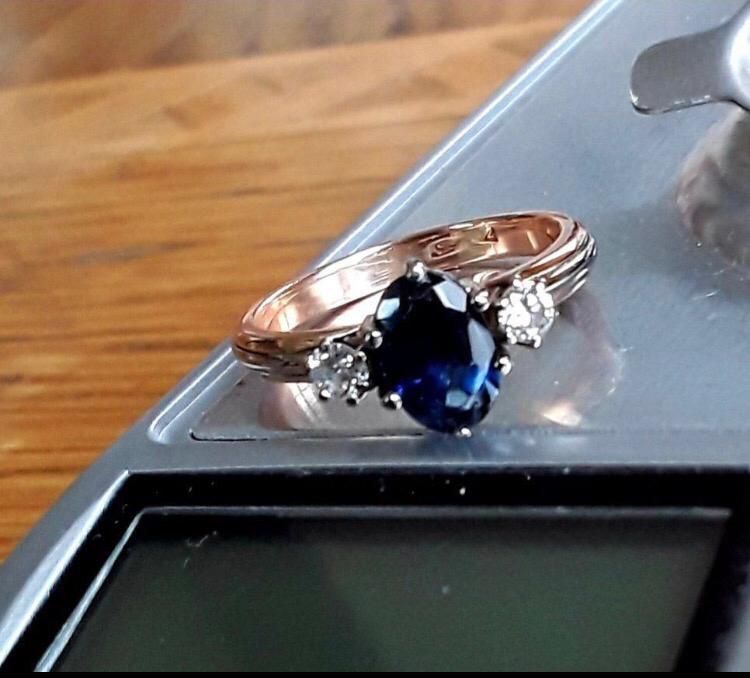 Anelli: Tricolor  Saphir-Brilliantring – Usato da Muri AG venduto da an_land