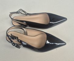 Scarpe da donna slingback vernice nere taglia 38