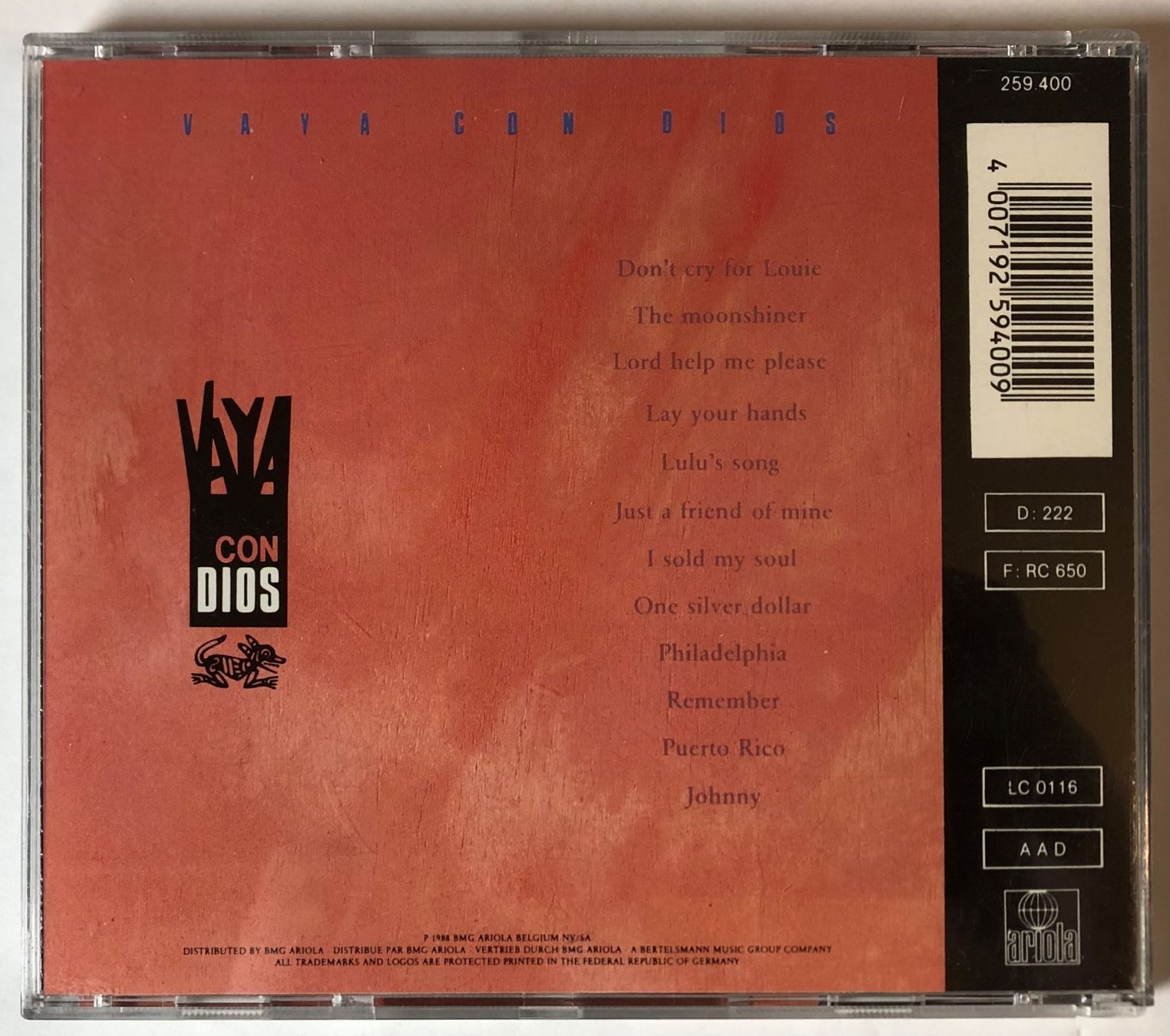 Dischi in vinile: VAYA CON DIOS - VAYA CON DIOS – Usato da Poliez-Pittet venduto da Newtown-Records 1