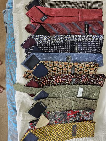 12 vintage ties all silk