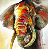 Modern Art - Afrika Safari Elefant