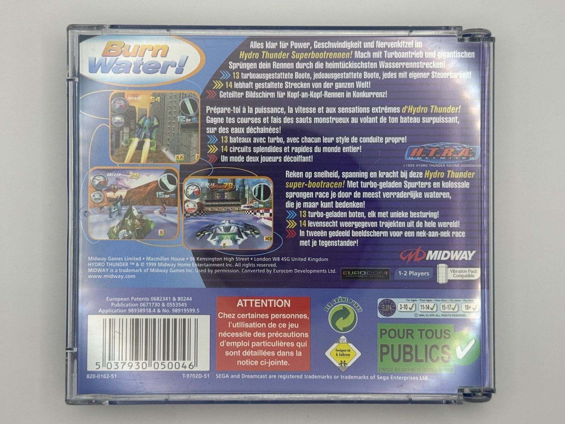 Sega Jeux: Dreamcast Hydro Thunder – D'occasion à Bettlach par awi_7jcb 1