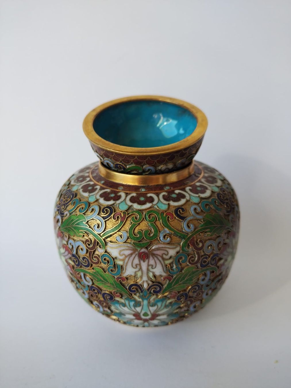 Vasi & Recipienti: Ein prächtige chinesische Cloisonné-Ingwerdose – Usato da Kreuzlingen venduto da MisAiv 1