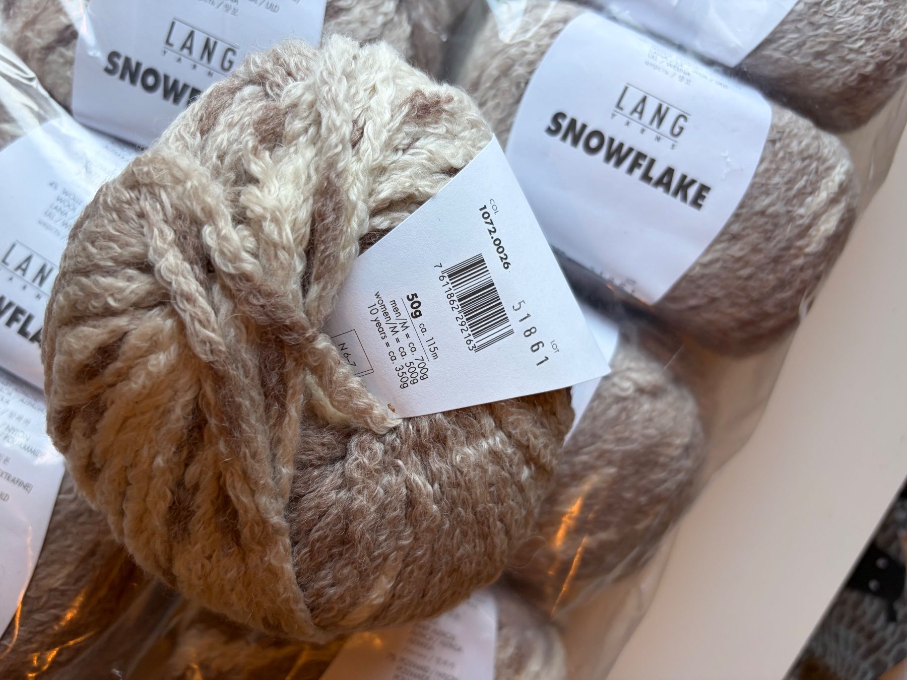 Lang Yarns Wolle: 10 Knäuel Snowflake Langyarns – Neu und originalverpackt aus Büsserach von bor_s88m 1