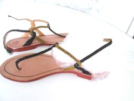 Maliparmi, Flip-Flops, Leder, neu, Nr. 40