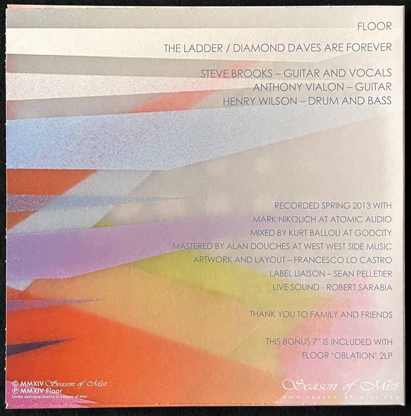 Dischi in vinile: Floor – Oblation - 2 x Colored Vinyl / 7" - 2014 - US First – Usato da Uster venduto da Zardodel 8