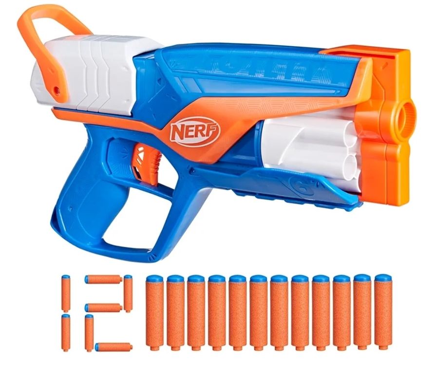 Lot De 200 Munitions Nerf En Mousse Bleu Clair Et Blanc – 7,2 Cm – Compatibles Avec Blasters N-Strike Elite – Pour Enfants Dès 3 Ans
