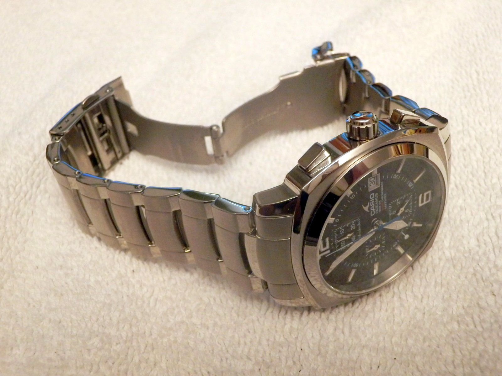 Casio Orologi: Casio Oceanus, Chronograph, Alarm, Quartz, neuwertig mit Box – Usato da Ueberstorf venduto da dinbau 2
