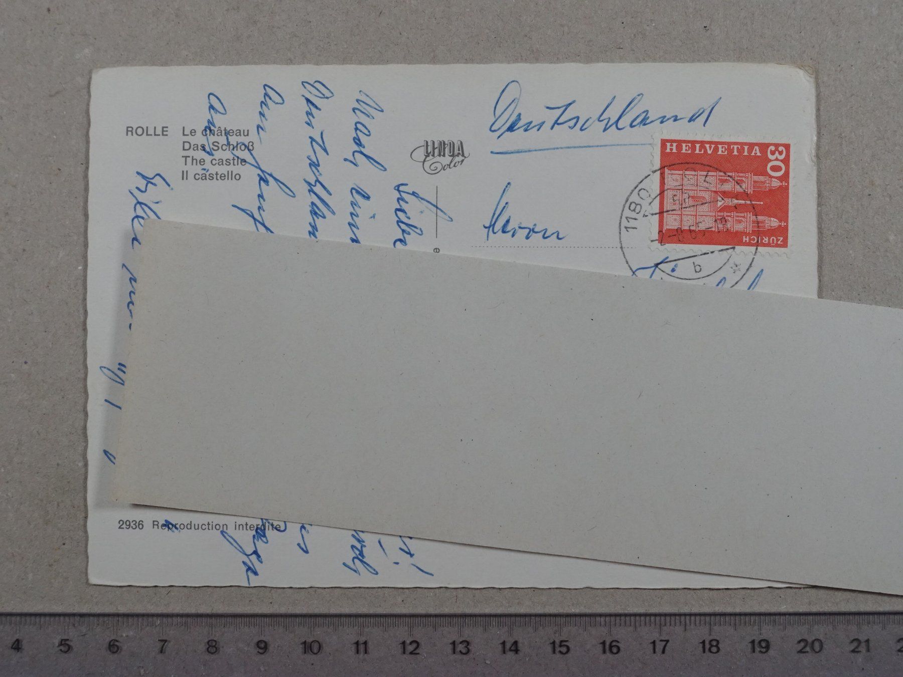 Ansichtskarten: Rolle, 1965 – Gebraucht aus Lenzburg von fh1 1