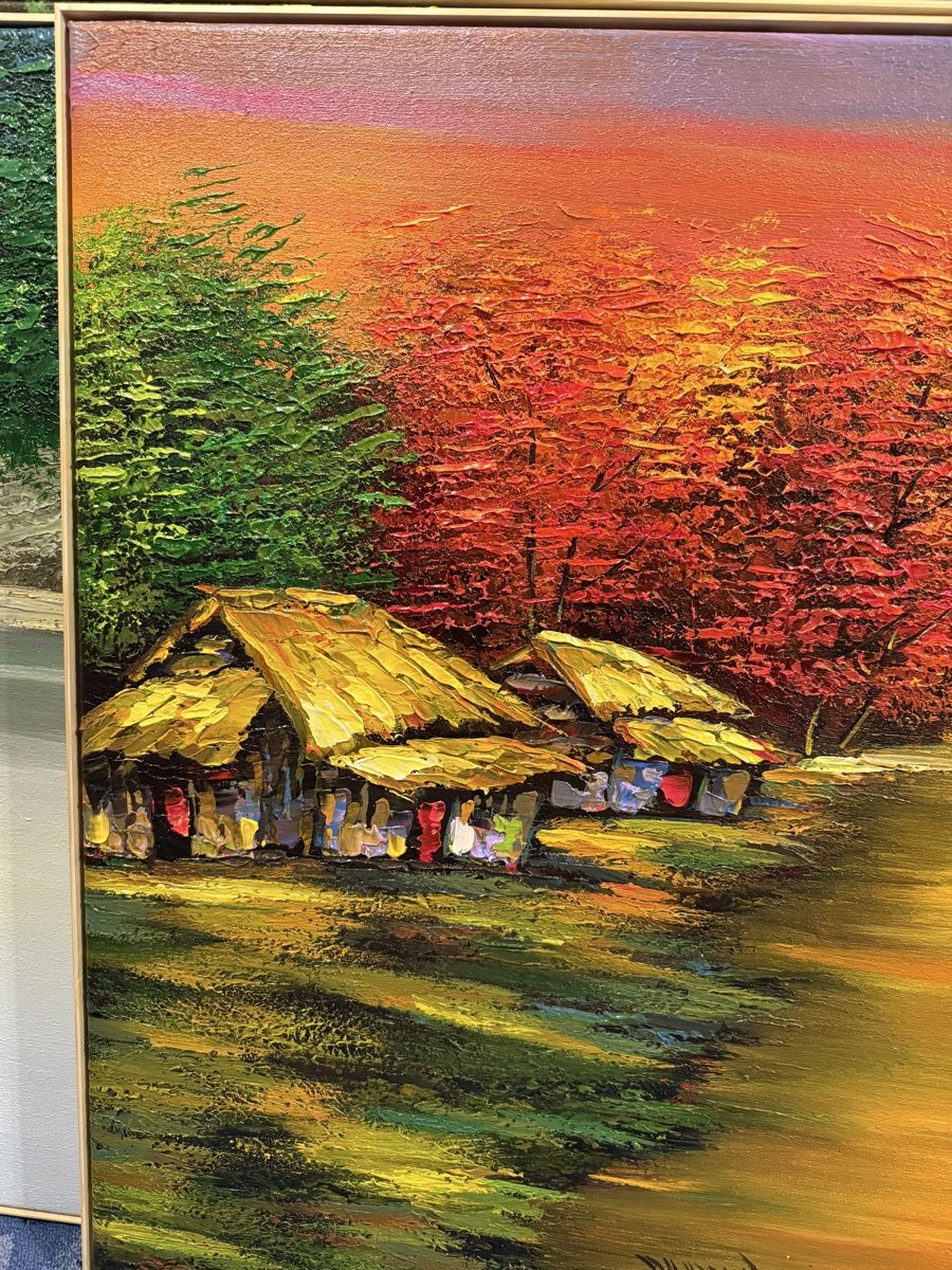 Gemälde: Acryl auf Leinwand Gemälde 160cm x 81 cm – Gebraucht aus Bern von Wil.Wayne 2