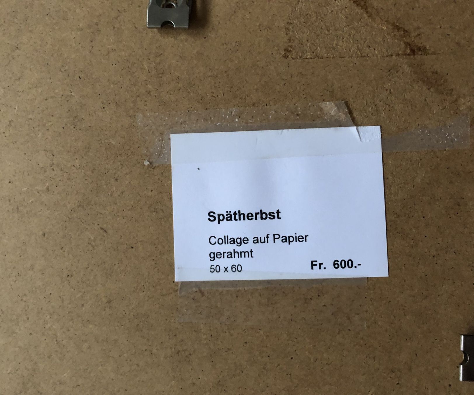Dipinti: Collage auf Papier - "Spätherbst" - signiert und datiert – Usato da Schaffhausen venduto da durruti 4