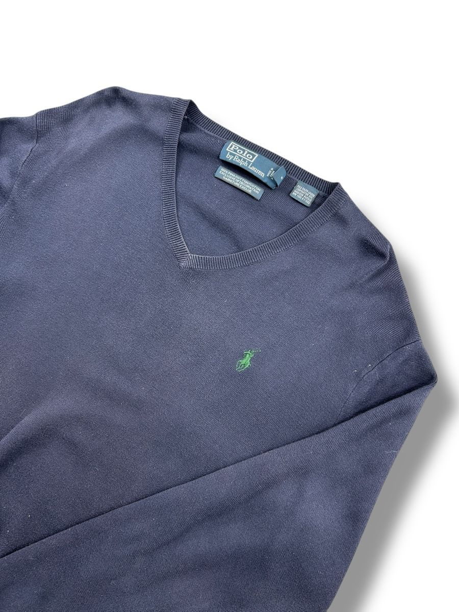 Ralph Lauren Maglioni & Felpe: Pull col V Ralph Lauren Bleu Marine - M - coton pima – Nuovo (secondo la descrizione) da Hauterive NE venduto da Leo_o 1